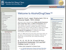 Tablet Screenshot of alcoholdrugclass.com